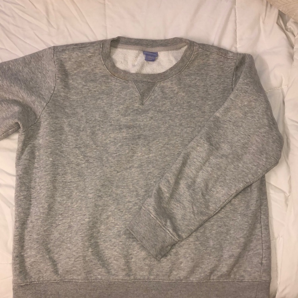 light gray crewneck